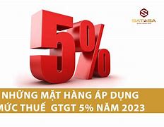 Mức Thuế Suất Gtgt Năm 2023